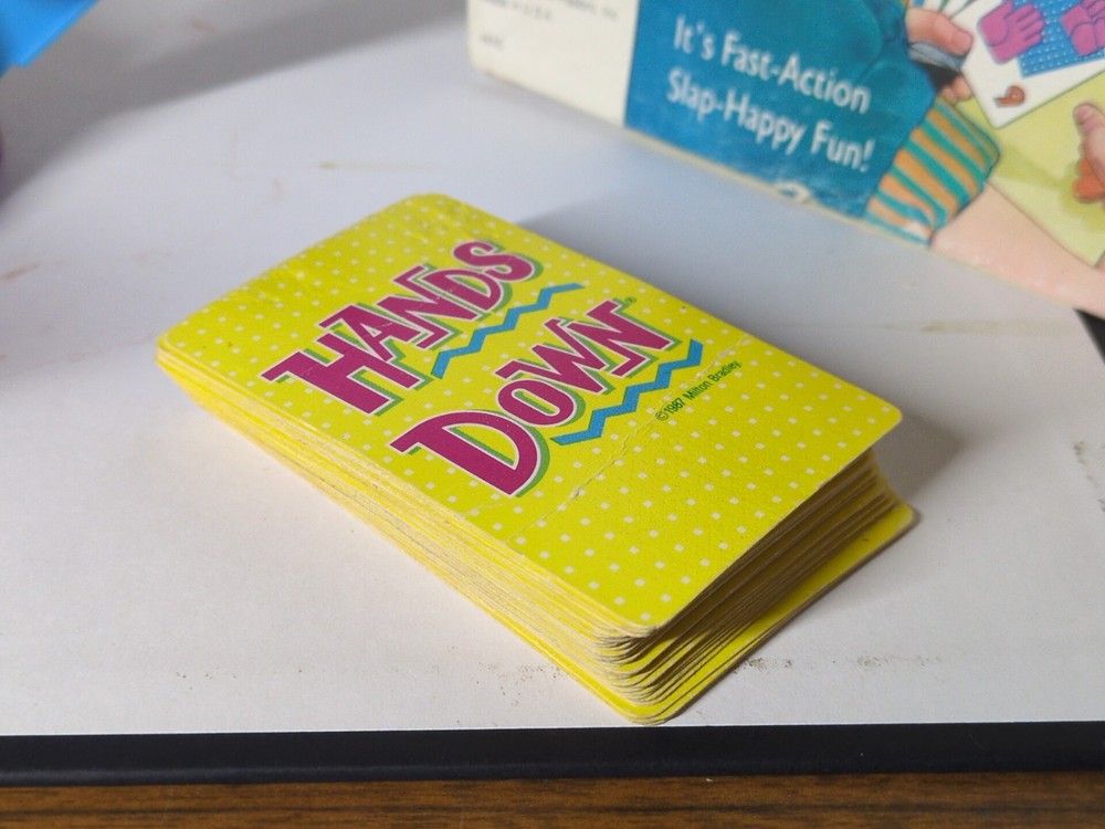 Vintage 1987 Hands Down Milton Bradley Game