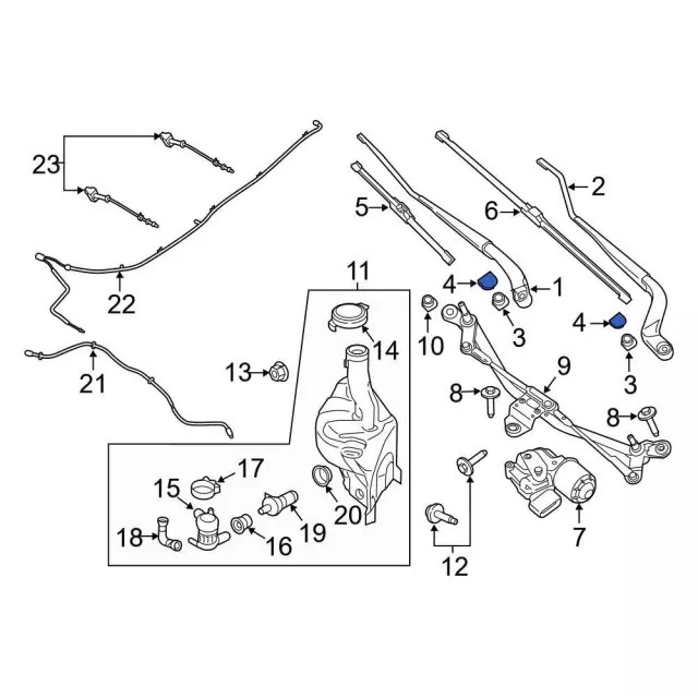 Genuine Ford Wiper Arm Cap BL1Z17C526A