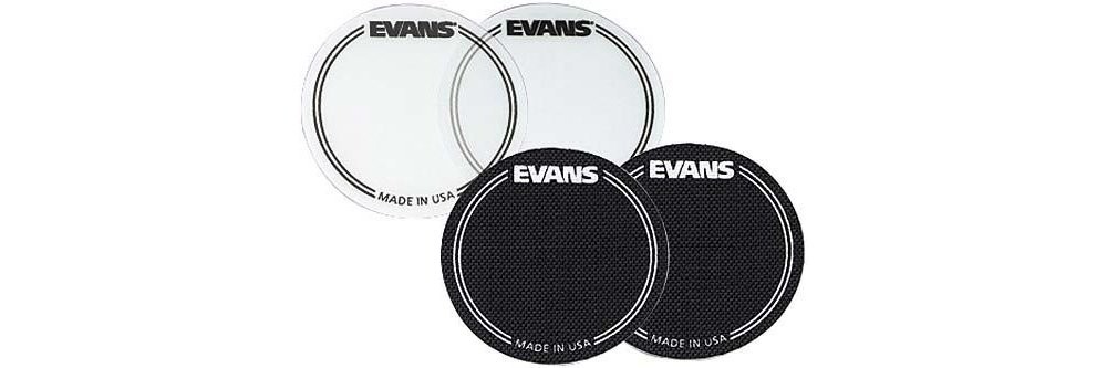 Evans EQ Single Pedal Patch, Black Nylon -inch,