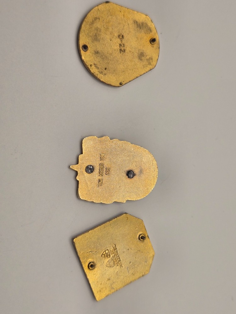 3 Vintage Army DUI Pins - Army Command Themed