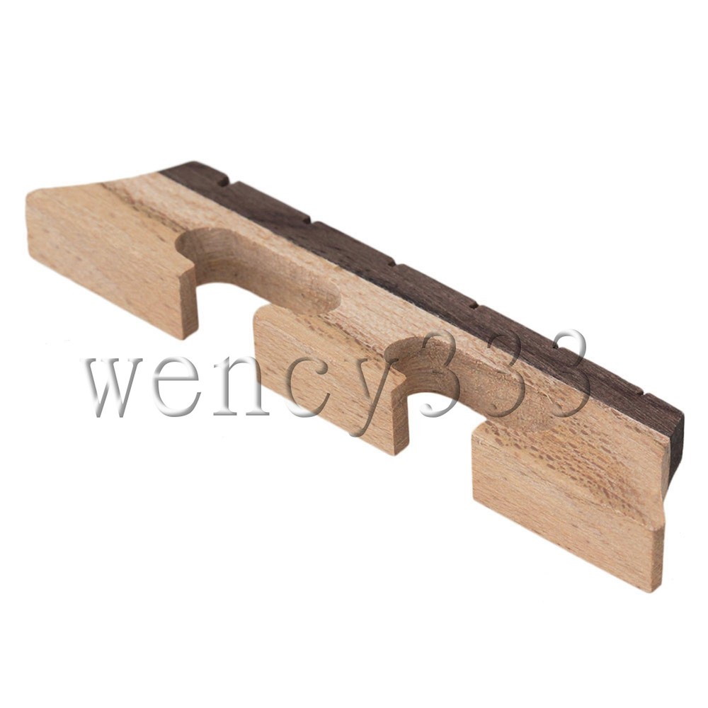 Three Legged Maple Ebony 6 String Ukulele Guitar Banjo Bridge String Instrument