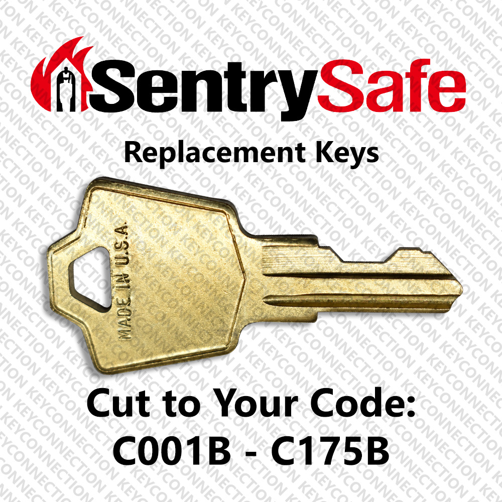 Sentry Safe Replacement Key Cut to Your Code C001B - C175B