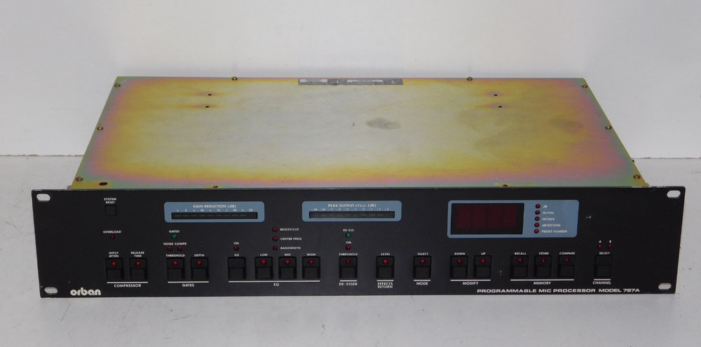 Orban 787A/U Programmable Mic Processor Pro Audio Broadcast Studio Rack Mount