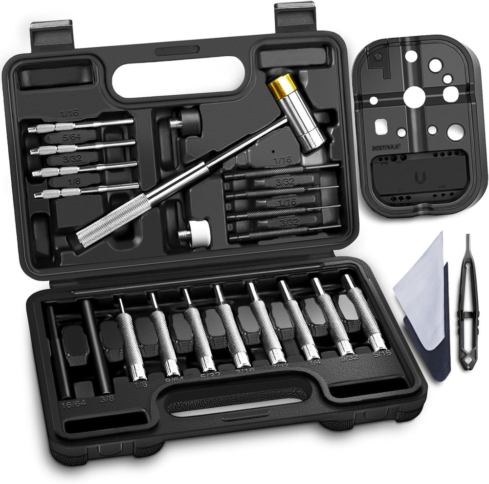 High Quality Punch Tool Set with Bench Block and Storage for Mechanical Work