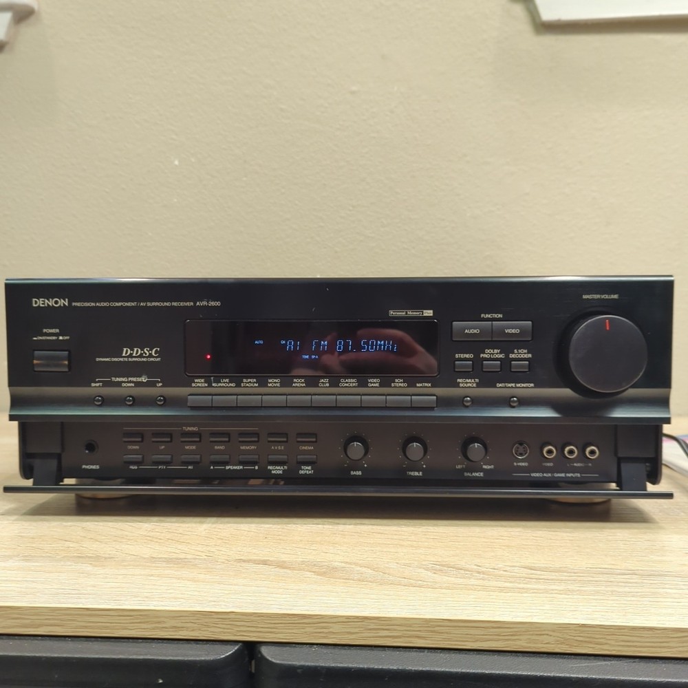Denon AVR-2600 AV Surround Receiver + Remote & Operating Instructions Bundle