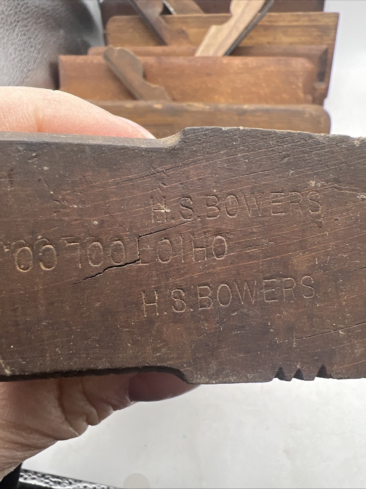 H.S. Bowers Ohio Vintage Wood Working Plane No. 48 7/8 Used