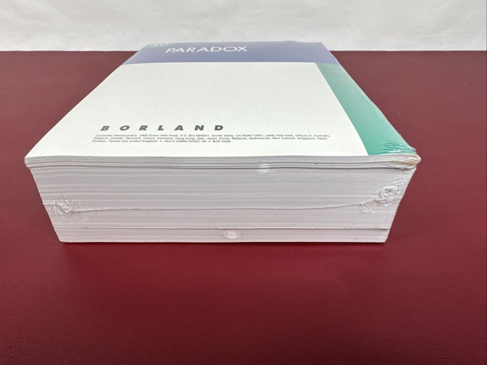 NEW Paradox 4.0 User's Guide, Getting Started, + 2 more Manuals, see description