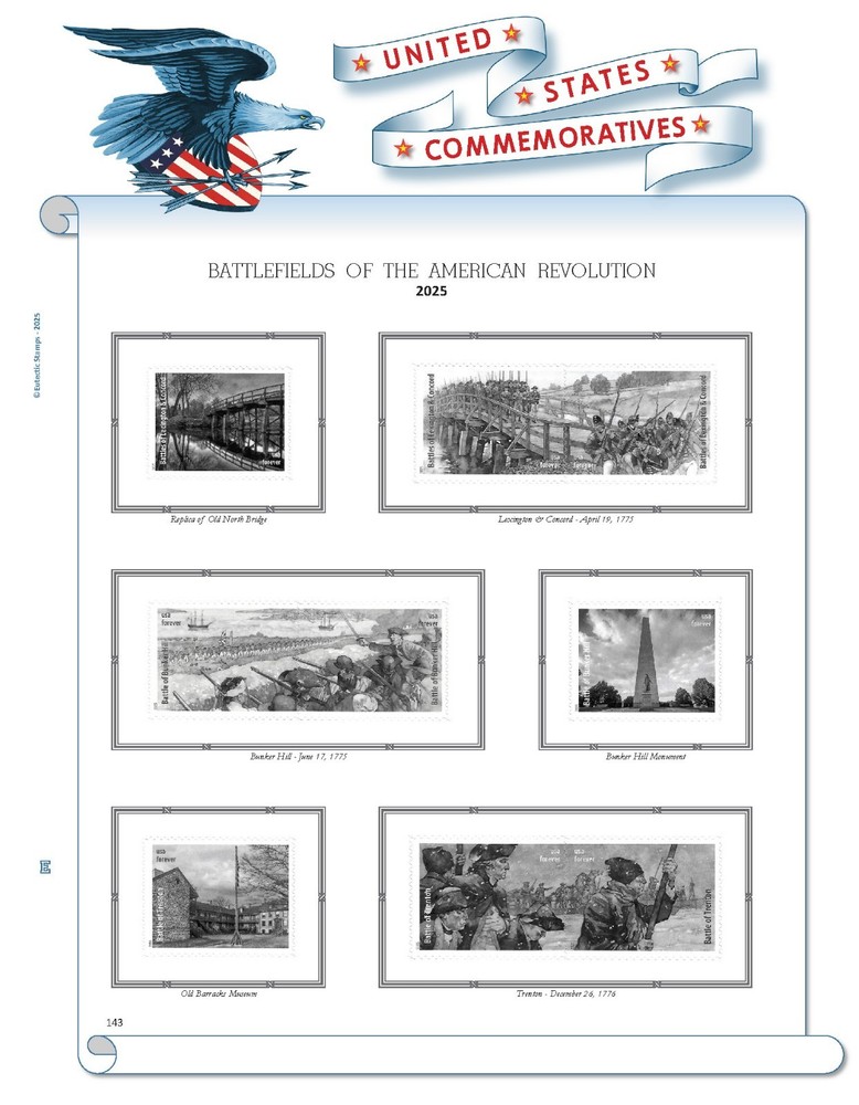 2025 U.S. Commemorative Singles COMPLETE Supplement (White Ace Alternative)