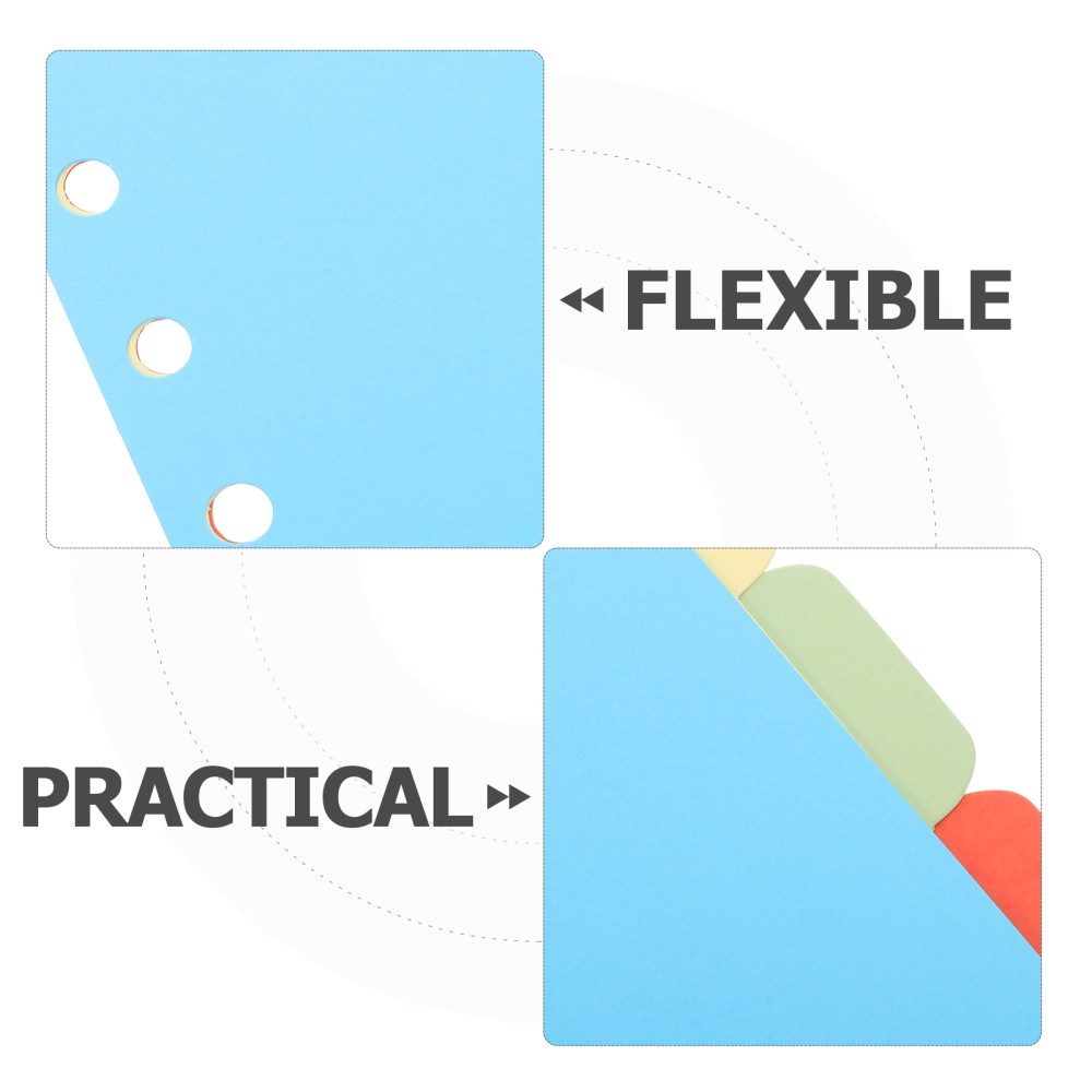 6 Set Binder Partition Index Divider Page Folder Section Dividers
