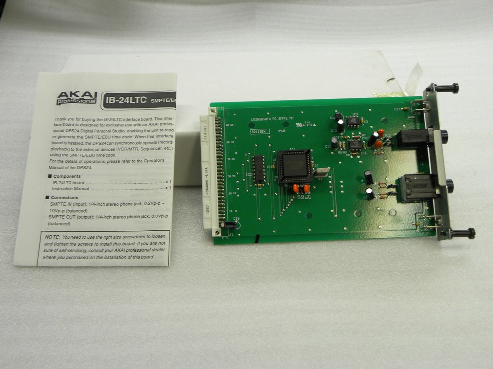 AKAI PROFESSIONAL DPS24 LTC Interface Option Card IB-24LTC (SMPTE Time Code)