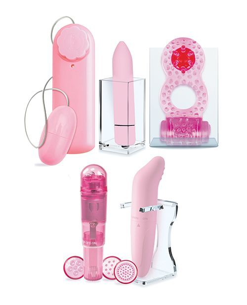 Try-Curious Vibe Set Waterproof Smooth Vibrating- Pink