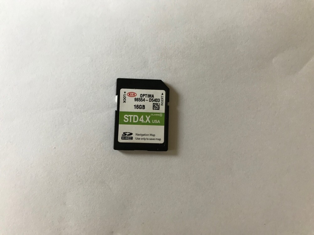 OEM 2017 18 Optima SD Navigation Memory Card Part # 96554-D5403 D54O3 Map data