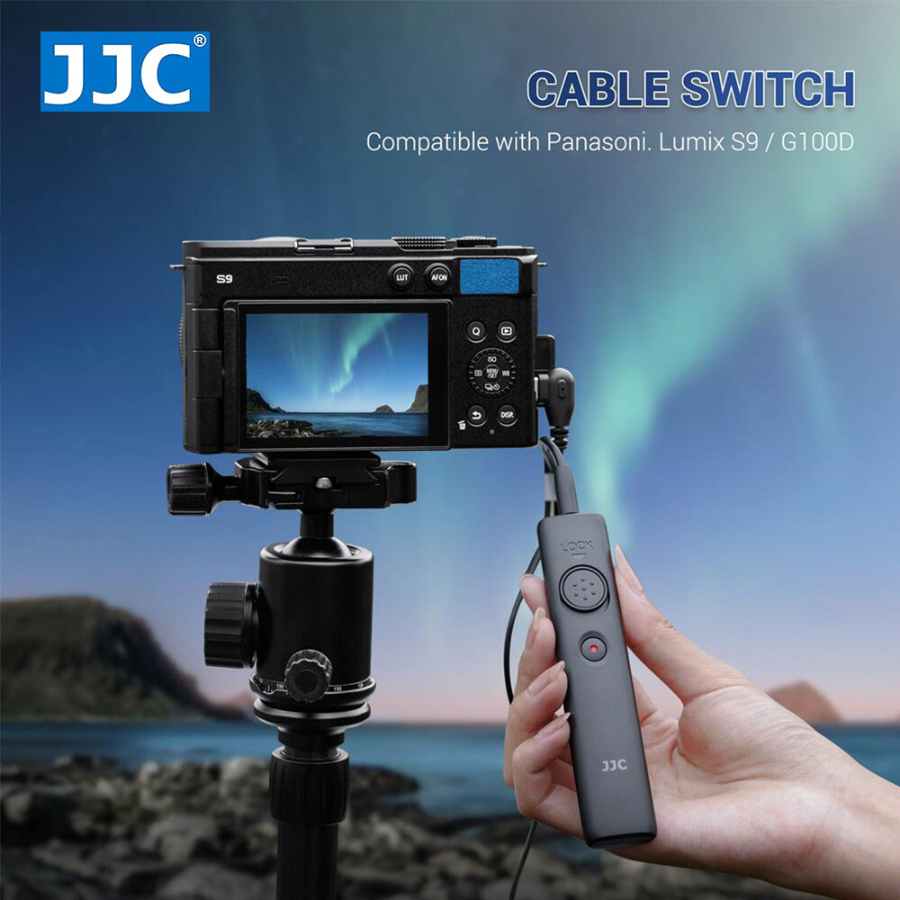 JJC Remote Switch Shutter Release Cord Cable for Panasonic Lumix S9 G100D Camera