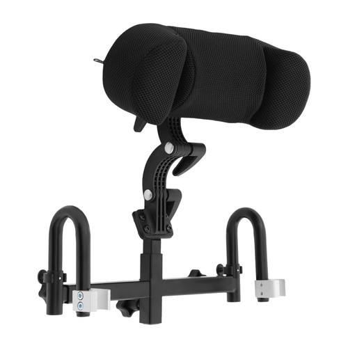 Comfortable Wheelchair Headrest Cushion for Neck Support - Adjustable Black