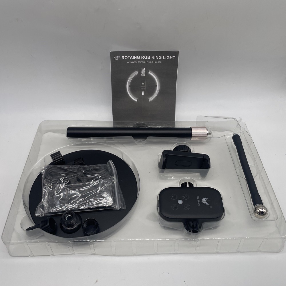 Old Shark 12” Pluggable And Rotatable Ring Light