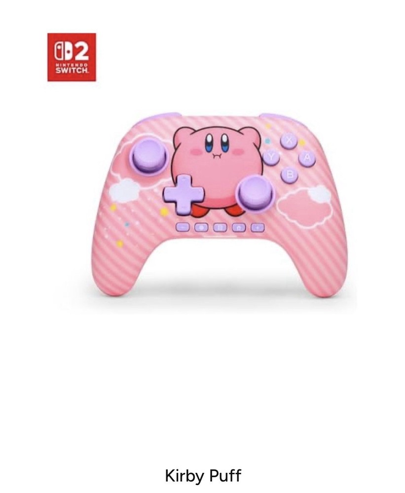 PowerA Advantage Wireless Controller Nintendo Switch 2 Kirby Puff Hall Effect