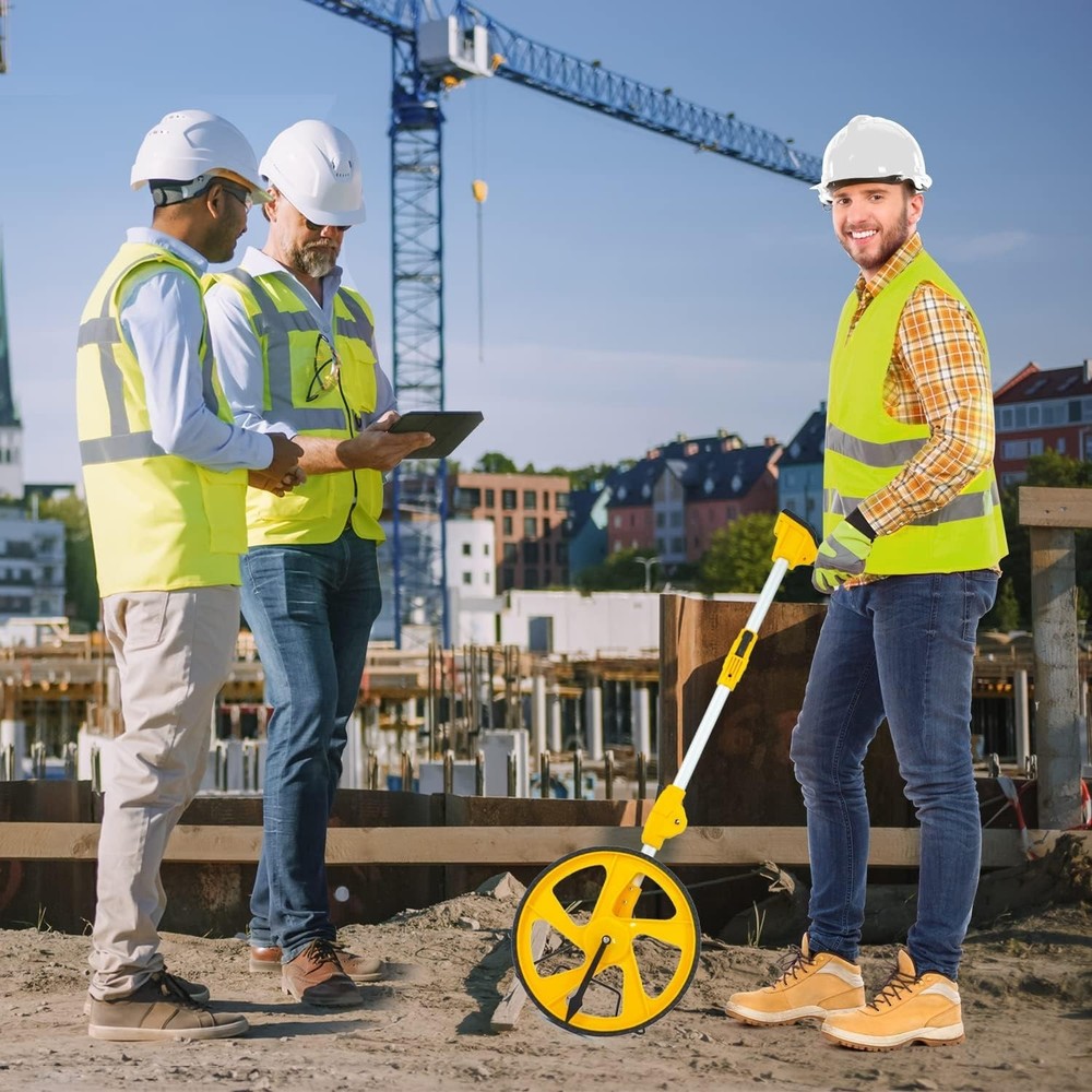 Digital Measuring Wheel with Backlit Display - Foldable & Portable Accuracy