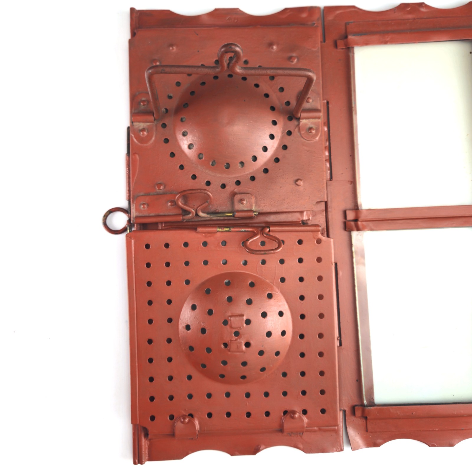 2 WWI TRENCH FOLDING CANDLE LANTERN LOT: 1914 HINKS & SON / 1915 G. POLKEY