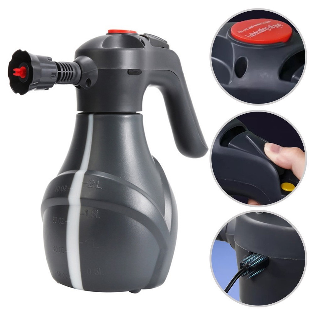 Cordless 2L Electric Foam Sprayer with Efficient Pressurization System