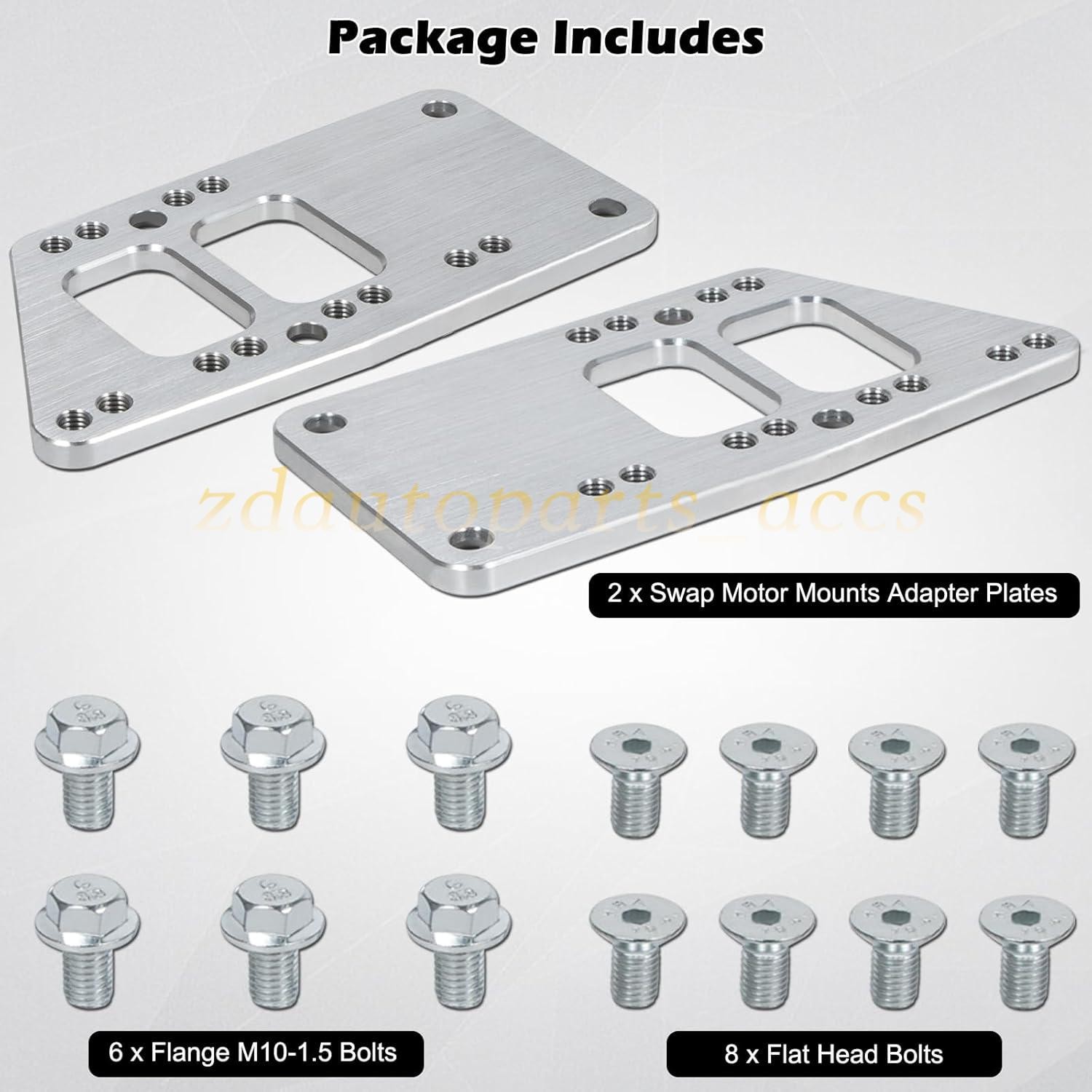 Billet Engine Mounts Motor Mount Adapter Plates for LS Swap LS1 LS2 LS3