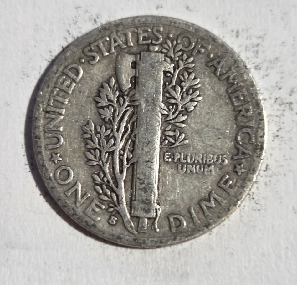 1937 S Mercury Dime