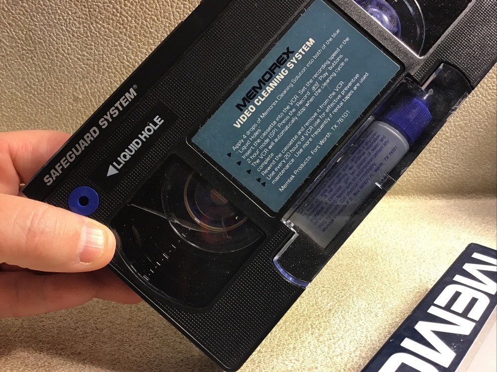 VCR Head Cleaner Tape With Fluid