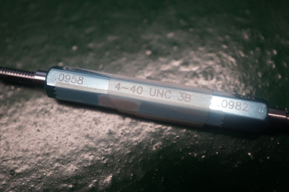 Go & No Go Thread Plug Gage Set 4-40 UNC-3B