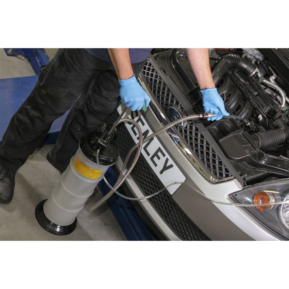 Sealey Vacuum Fuel/Fluid Extractor 8L Garage