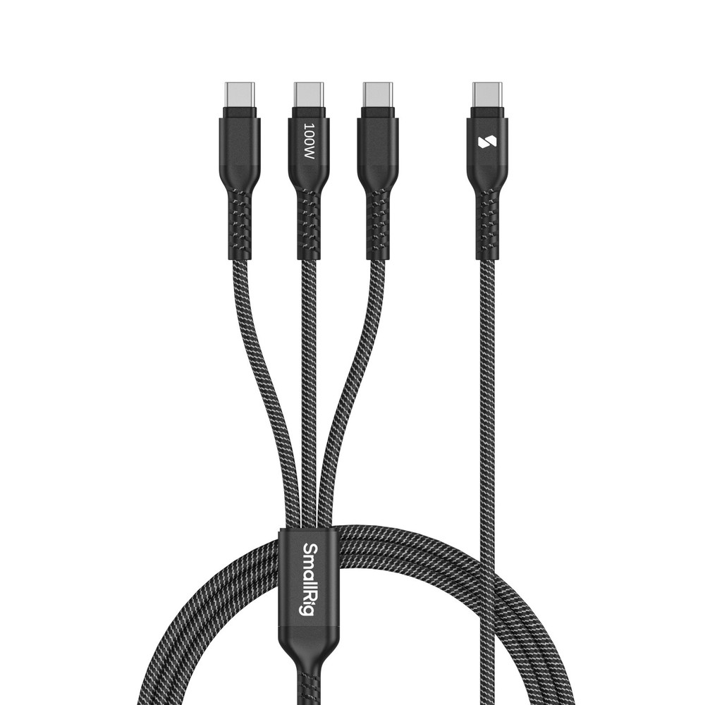 SmallRig 3-in-1 USB-C Charging Cable 100W Fast Charge & USB 2.0 Data Transfer