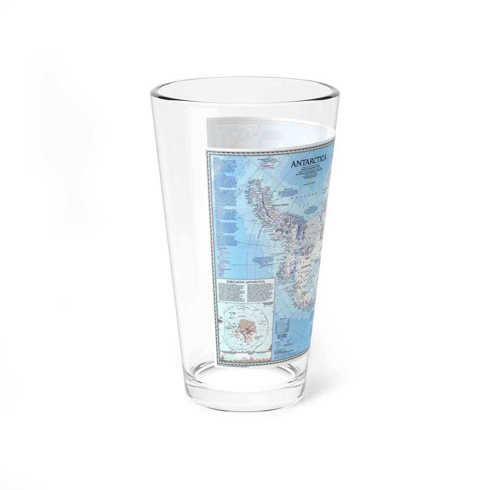 Antarctica (1987) (Map) Pint Glass 16oz