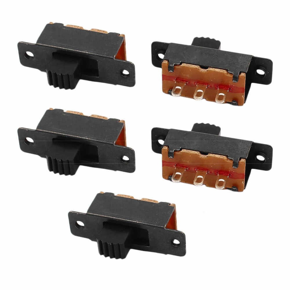 5pcs 2 Position 3P SPDT Micro Miniature PCB Sliding Switch Latching Tilt Switch-