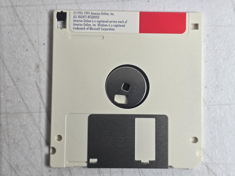 AOL America Online Version 2.5 Floppy Disk Internet PowerPac PC Computing Vtg