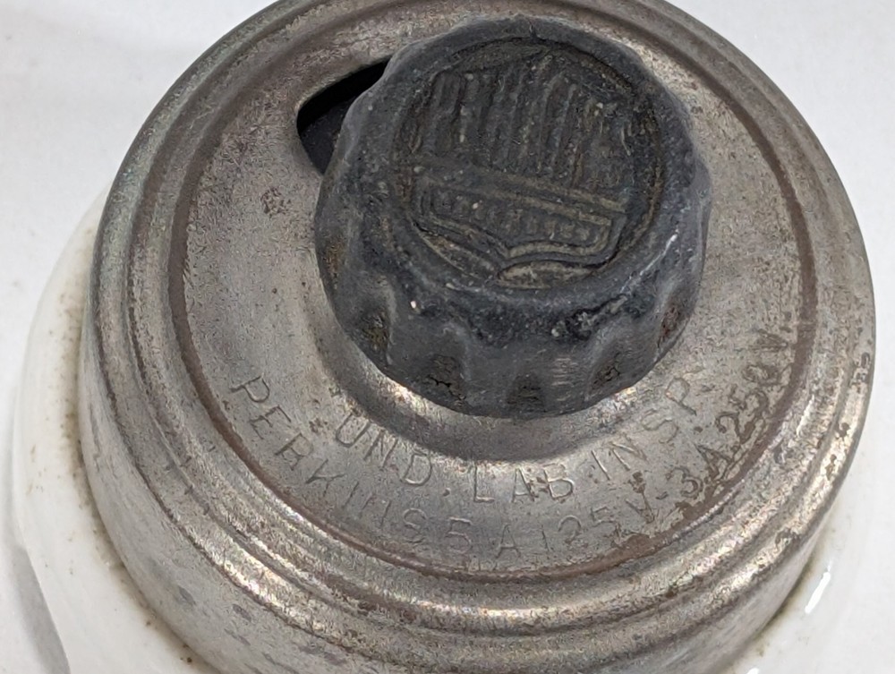 Antique Perkins Rotary Switch Ceramic Base + Works !