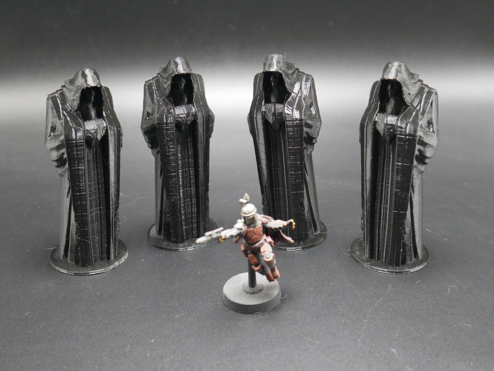 Tabletop Terrain Crypt Dark Jedi Statues four total