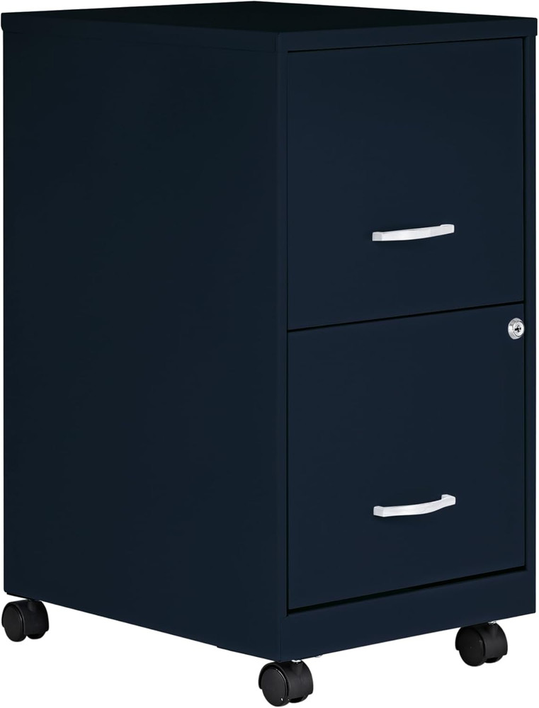 LYS SOHO File/File Mobile File Cabinet, Navy