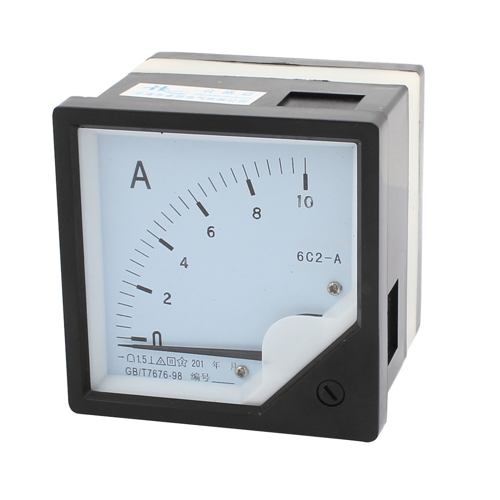 DC 0-10A 6C2-A Direct Current Analog Ampere Panel Meter Class 1.5