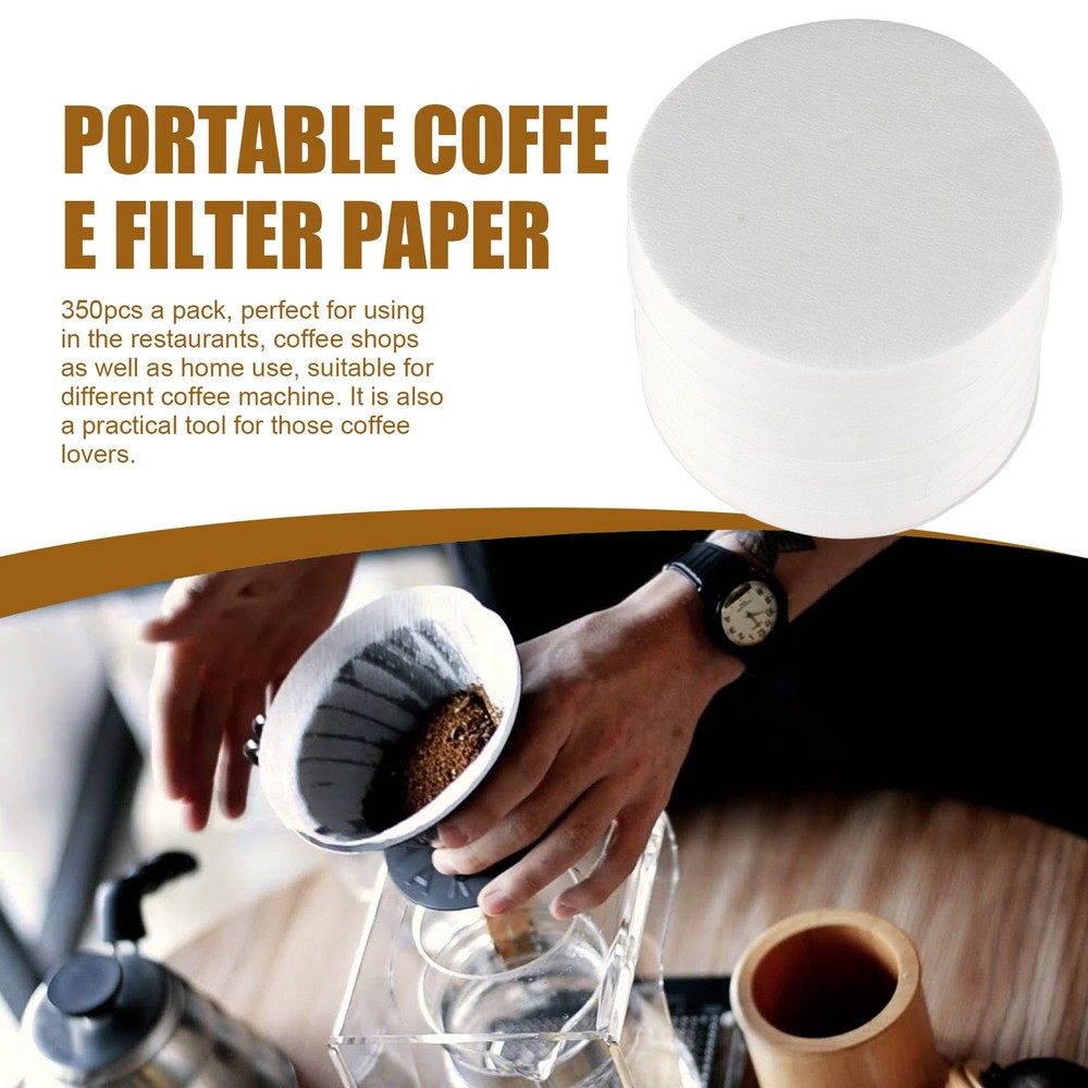 350PCS Round Disposable Drip Coffee Strainers for Coffee Maker6267