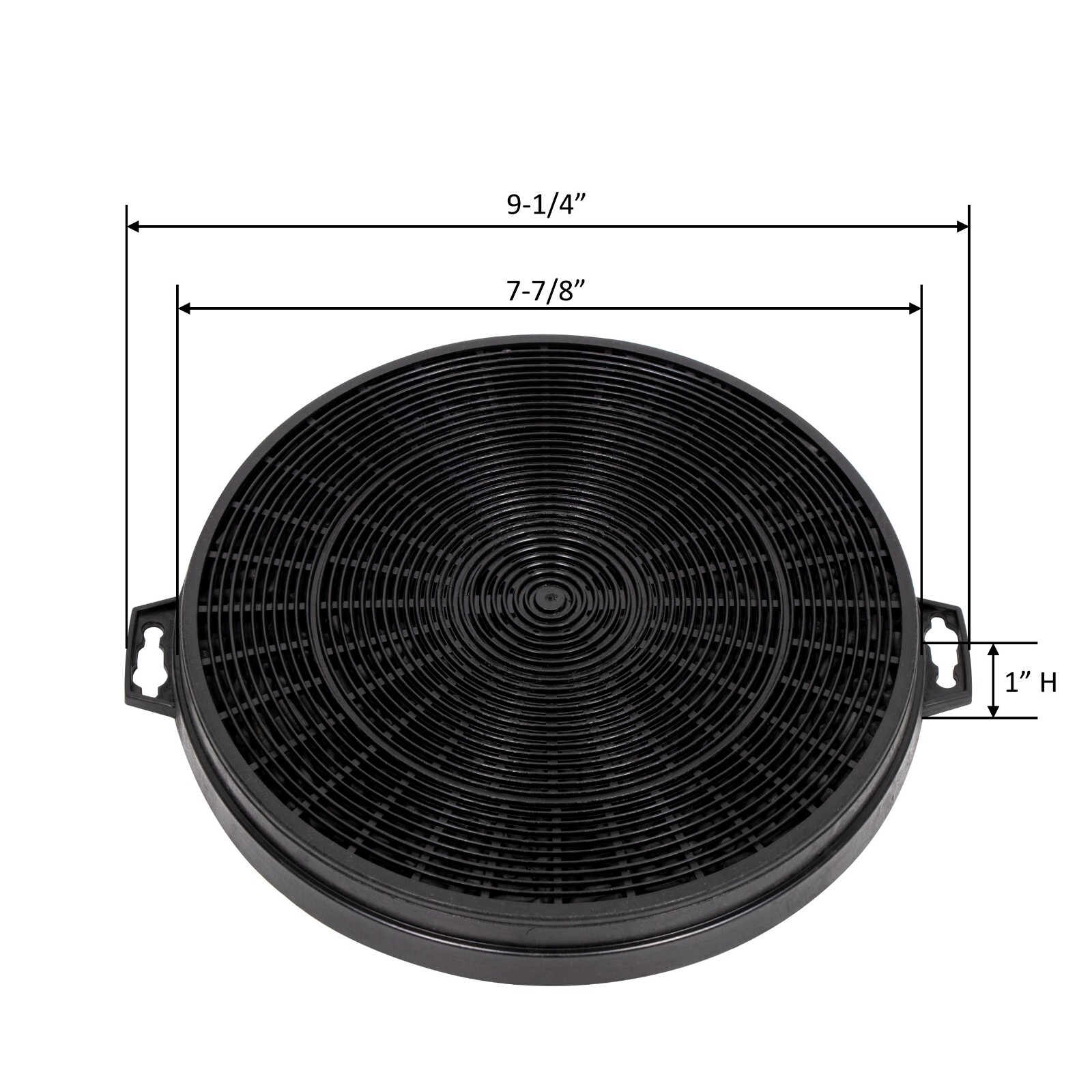 Awoco 8" Charcoal Filter for Built-in Ductless Ventilation Range Hood