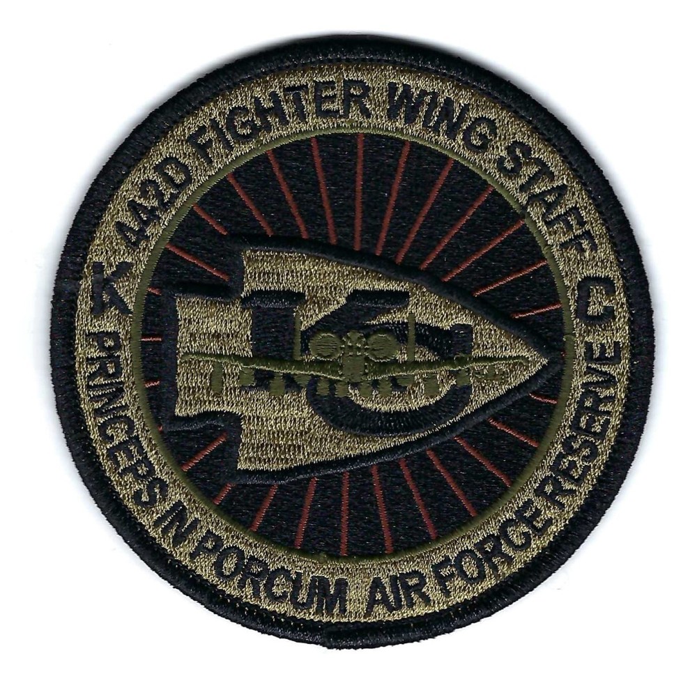 442nd  FIGHTER WING "STAFF" with A_10 subdued patch