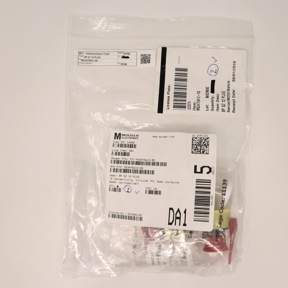 2 Pack Deutsch Connector MS3476W12-8S