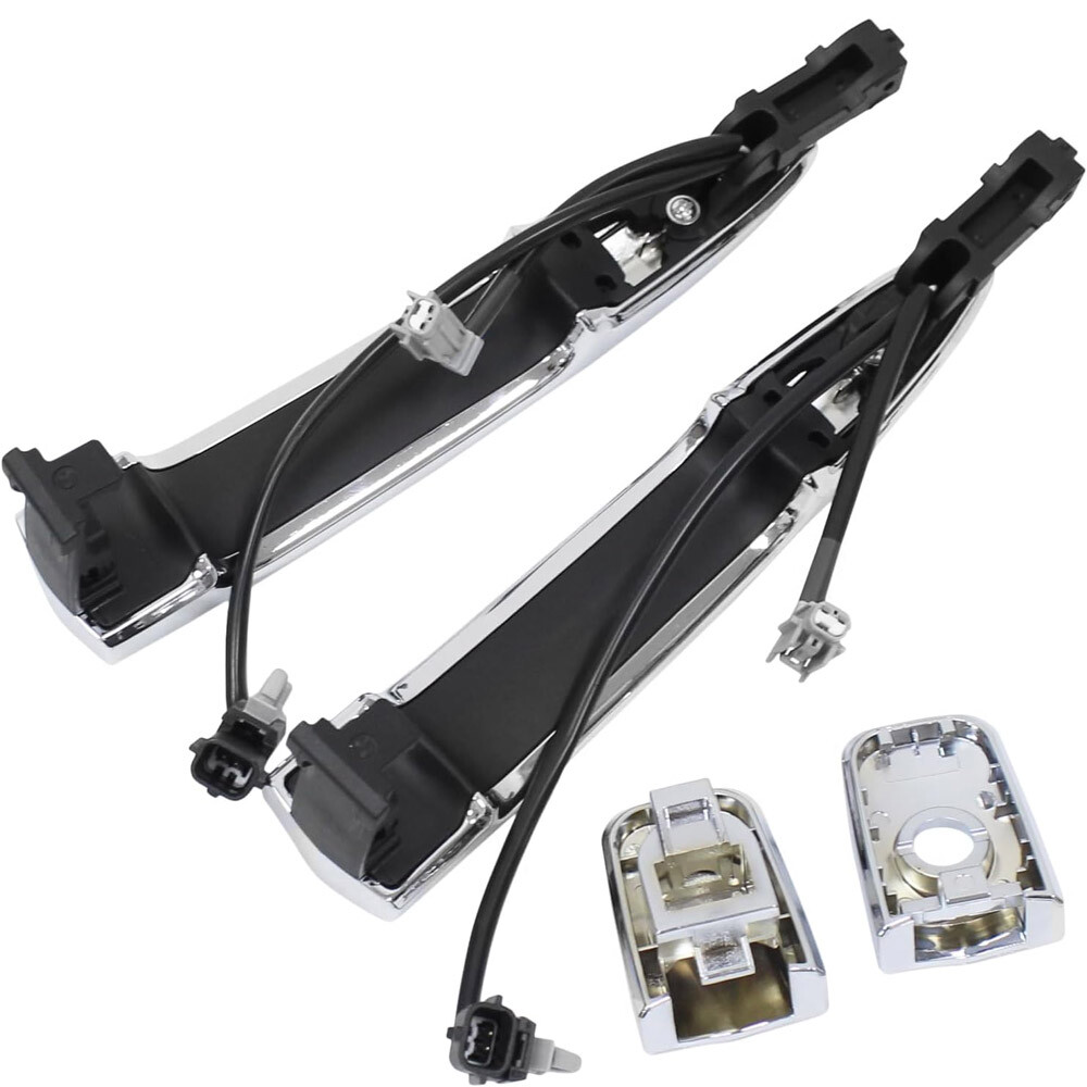 2X Front LH&RH Outside Door Handle Chrome For 2013-2018 Nissan Sentra S SL SR SV