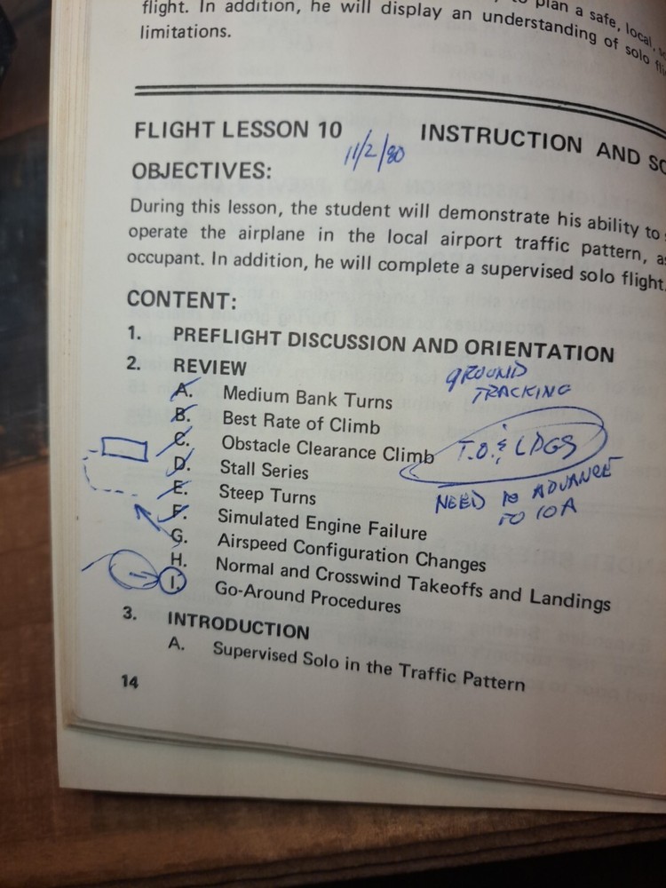 Cessna Integrated Flight Training System Private Pilot Training Syllabus 1978