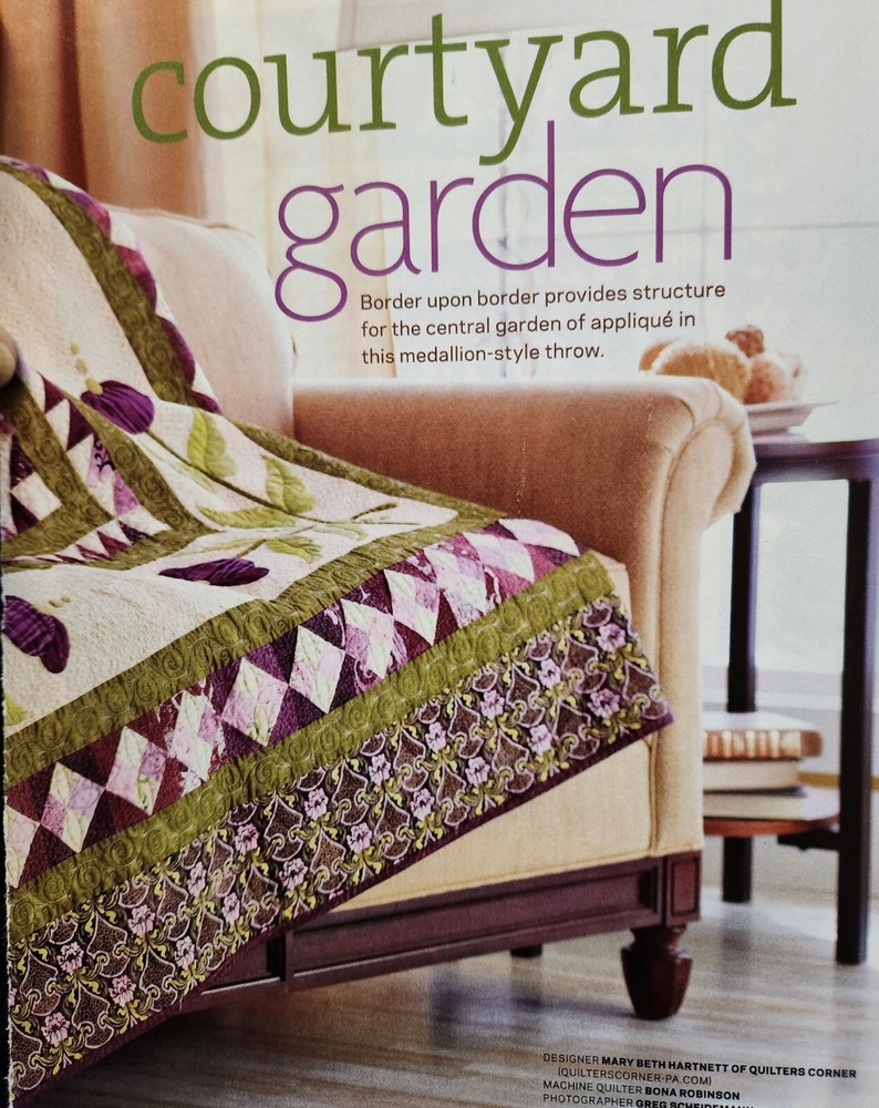 "Courtyard Garden" Quilt Pattern from 2010 Mag. Applique Advanced