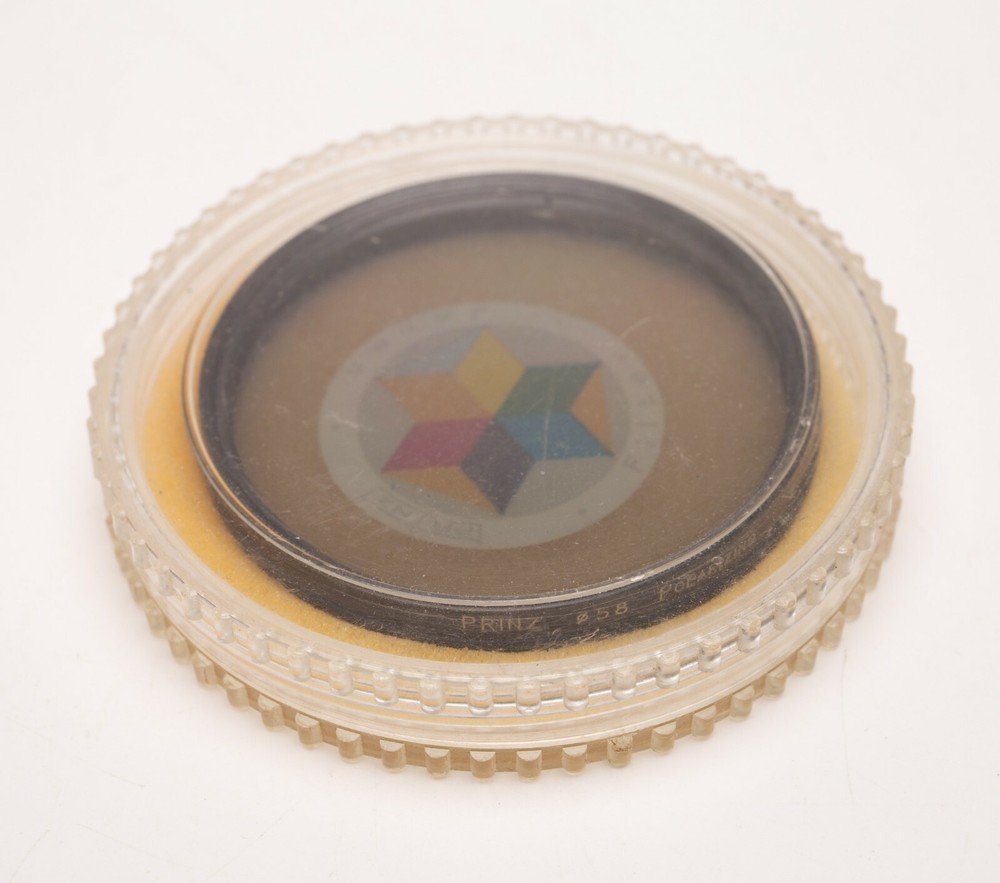 58mm Prinz Linear Polarizing Polarizer Filter w/Case PL