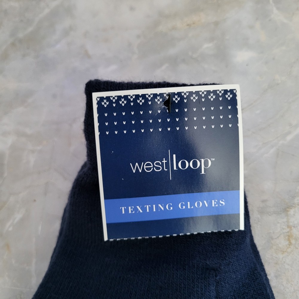 West Loop Blue Texting Gloves One Size Fits Most