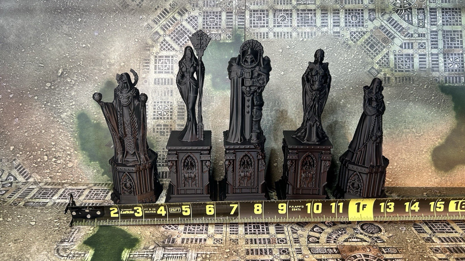 Tabletop Terrain -Statues & Statue Ruins- Warhammer 40K/AOS Compatible - 10 Pcs