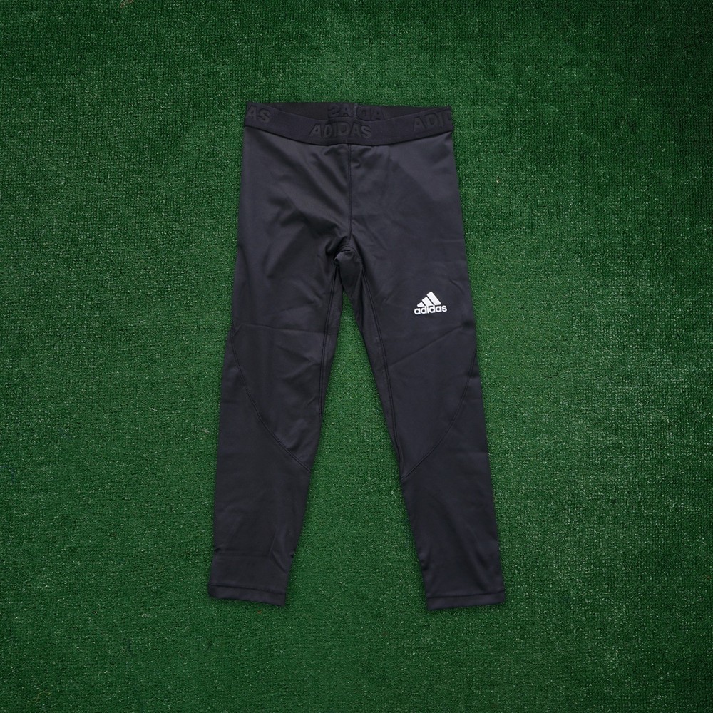 Adidas TechFit Men's Black Perf. Climacool Compression Training Long Tights