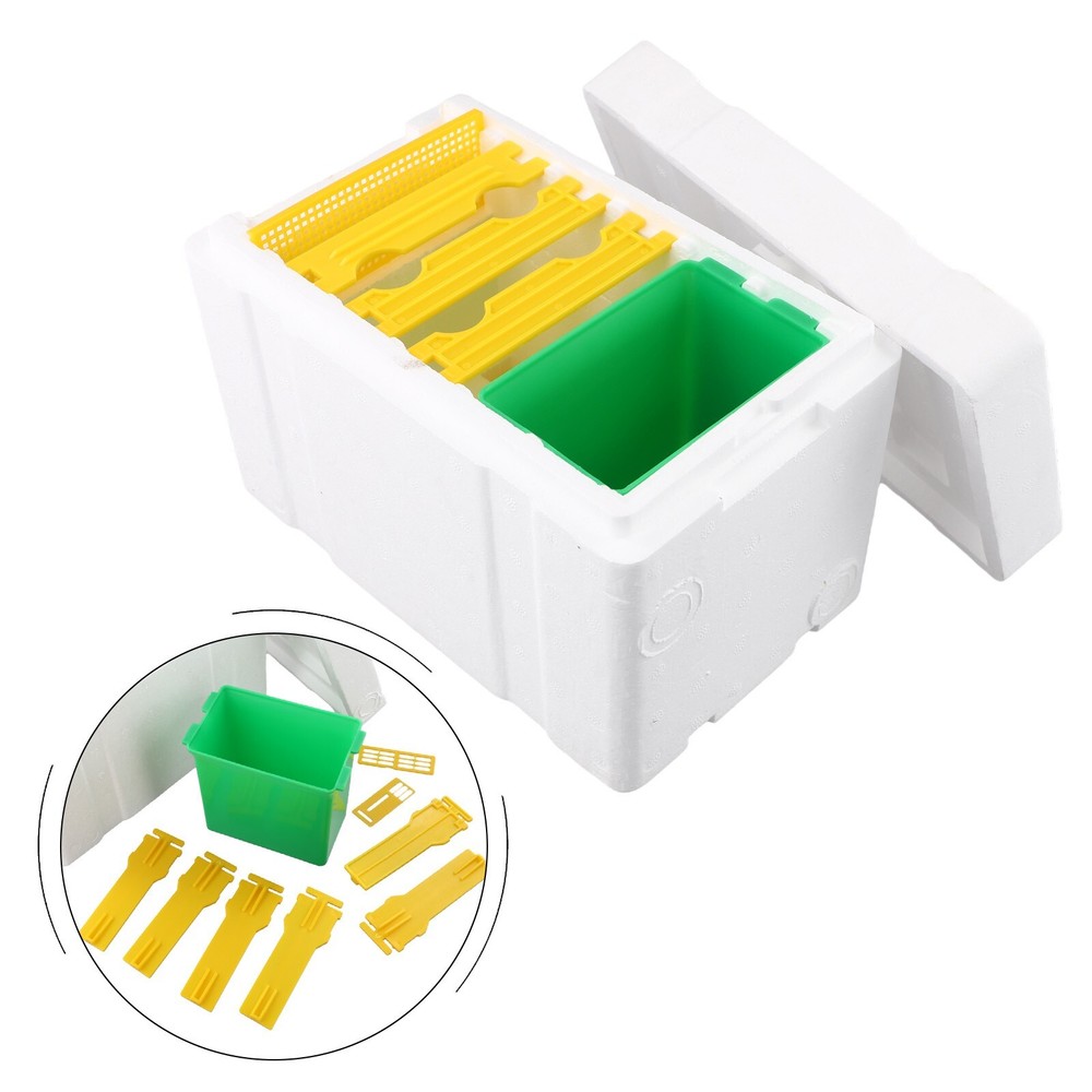 Queen Bee Mating Box Mini-Nucleus Hive Breeding Harvesting Beekeeping-Tools New