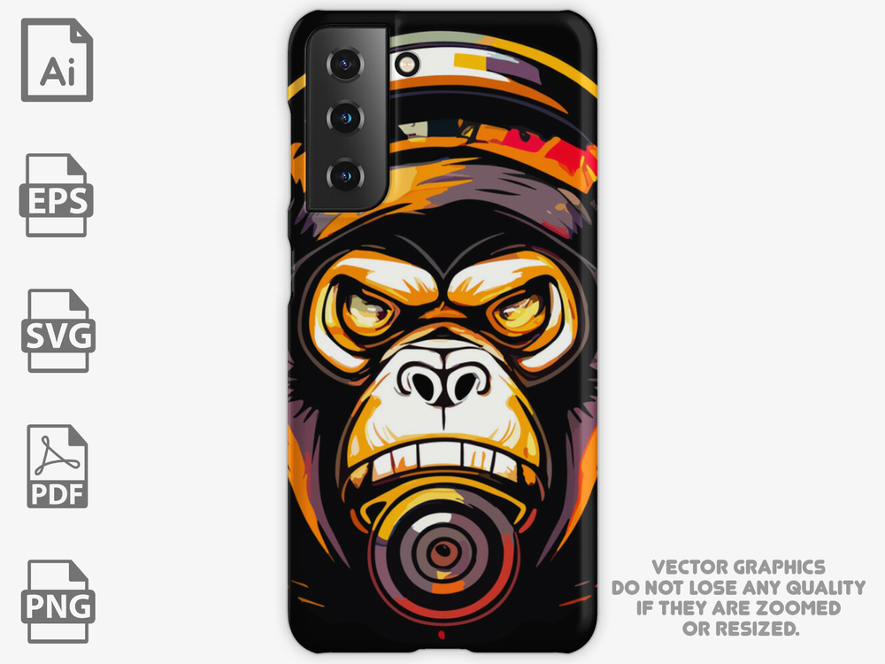 Angry Monkey Vector | Monkey vector | Monkey svg | Monkey design | Beast design
