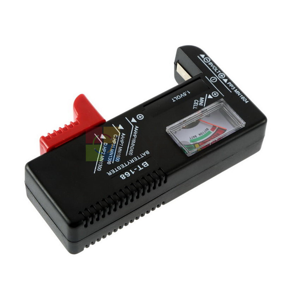 AA/AAA/C/D/9V/1.5V BT-168 Button Cell Battery Volt Pointer Tester Checker